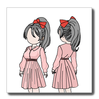 现代女性站坐跪背面带走路和多种动作组合07【版权素材】